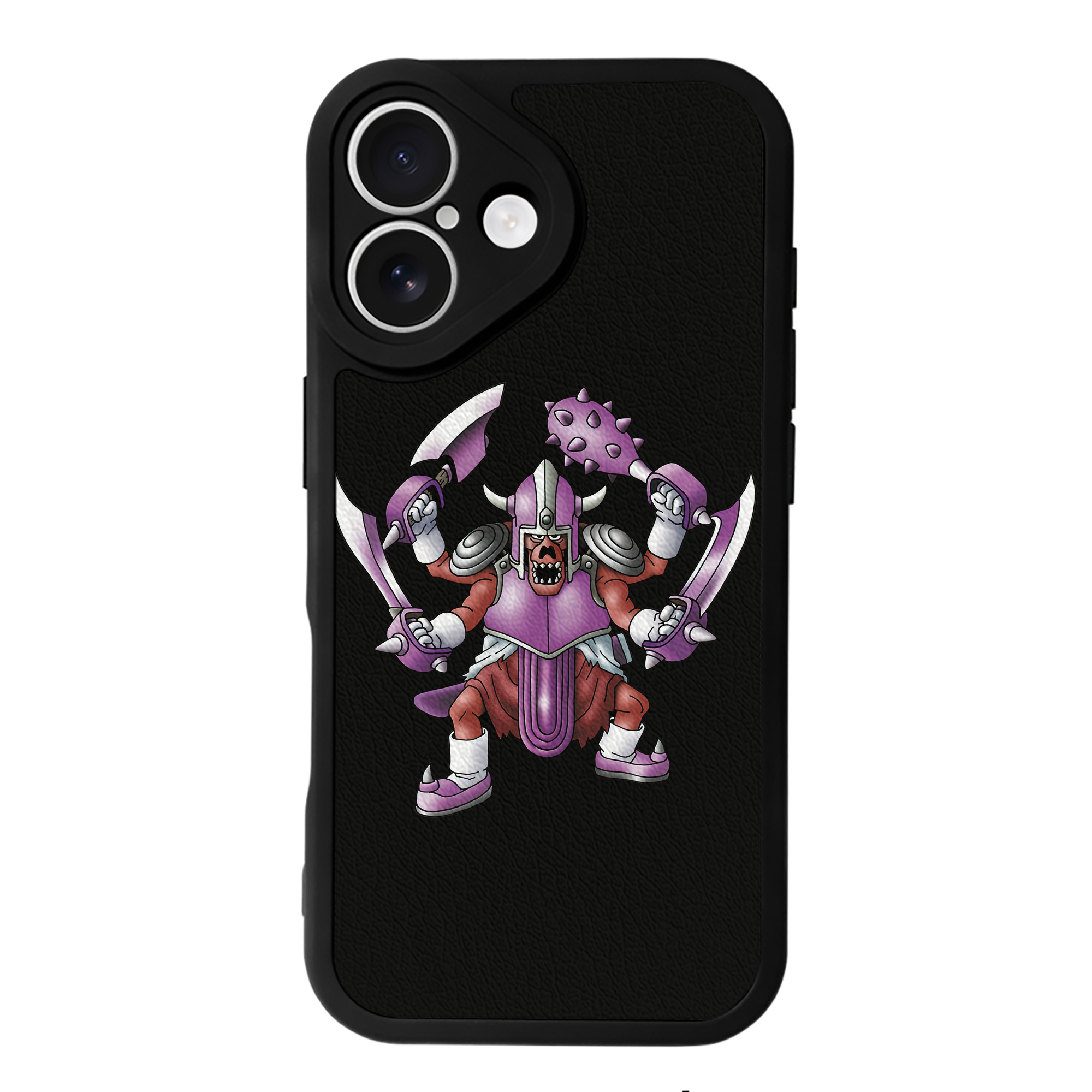 （画像用） ドラゴンクエスト Doragon Kuesuto Dragon Quest 【iPhone 16シリーズ対応】シリコンスマホケース（レザー調） 材質：シリコン